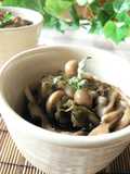 Low-Calorie! Refreshing Mushrooms and Mekabu