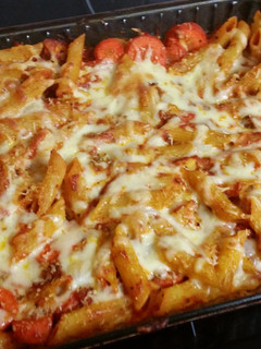 A picture of Tomato Chicken Penne.