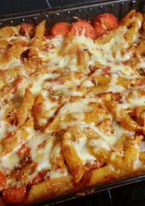 A picture of Tomato Chicken Penne.