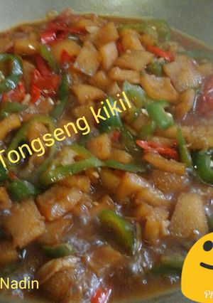 A picture of Tongseng kikil / kulit sapi.