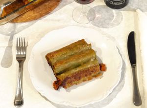 Foto di Cannelloni di manzo e agnello con sfoglia al basilico