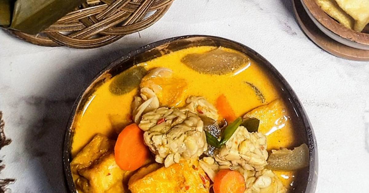Resep 698 Lontong Lodeh Tahu Tempe Cecek Rasanya Maknyus