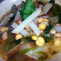 A picture of Poblano & Potatoe Soup.