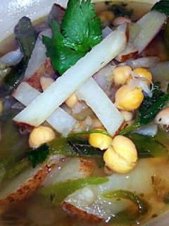 A picture of Poblano & Potatoe Soup.