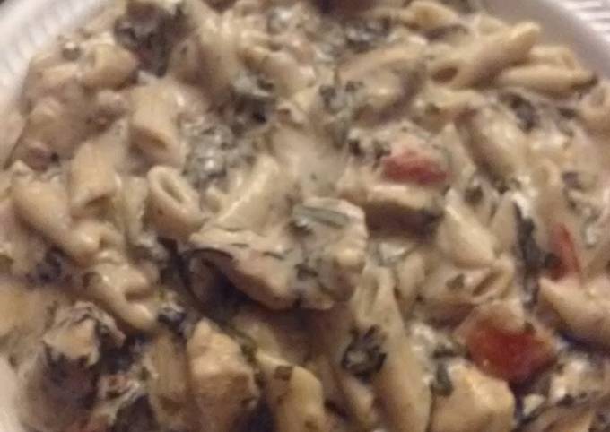 Step-by-Step Guide to Prepare Homemade Spinach chicken alfredo