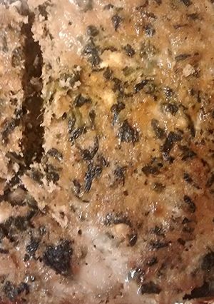 A picture of Turkey Meatloaf W/Spinach & Feta Cheese.