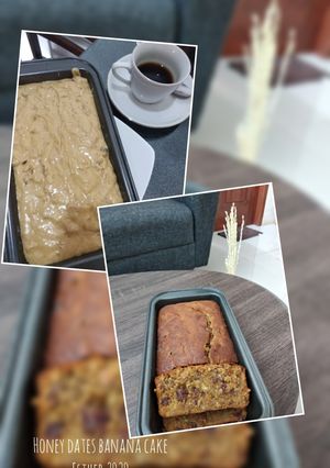 Foto resep Honey dates banana cake