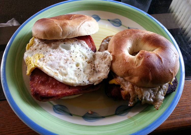 Step-by-Step Guide to Make Super Quick Homemade Ruben 213 Bagel Breakfast Sandwich