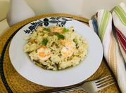 A picture of leeks risotto