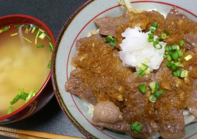 Refreshing Beef Steak Rice Bowl