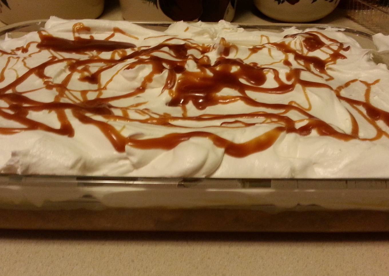 Apple Spice Cake with Homemade Salted Caramel Sauce