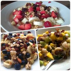 A picture of Low carb healthy fruit "porridge" - no oats.