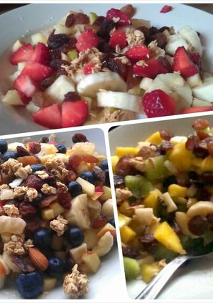 A picture of Low carb healthy fruit "porridge" - no oats.