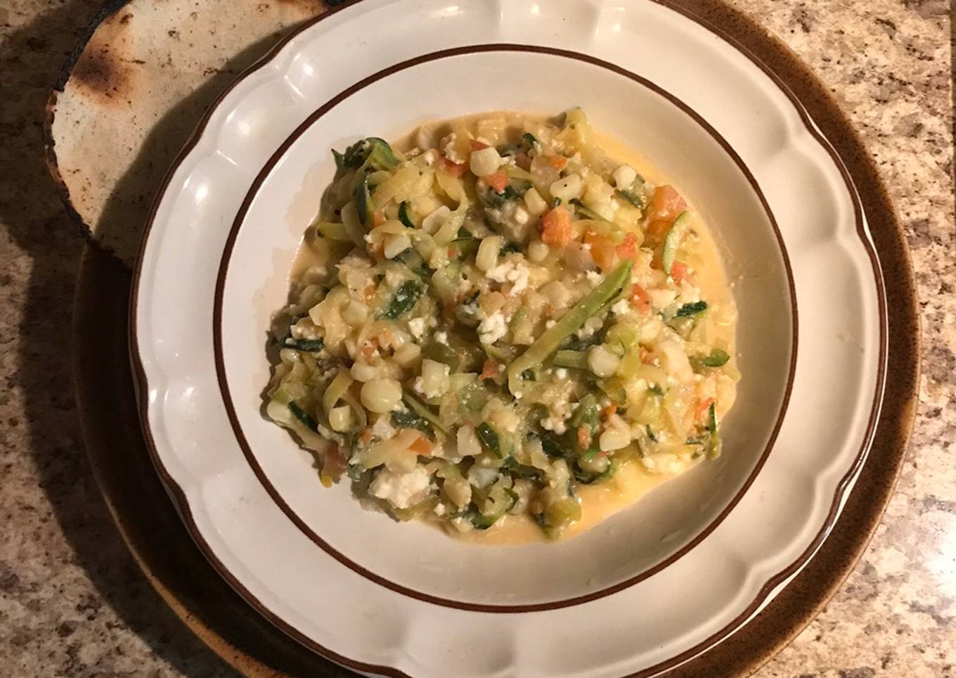 Calabacitas con queso