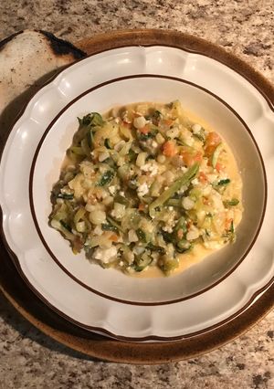 A picture of Calabacitas con Queso.