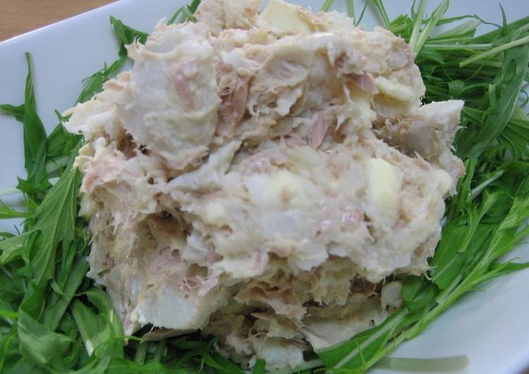 Hearty Deli Style Taro Root and Tuna Salad