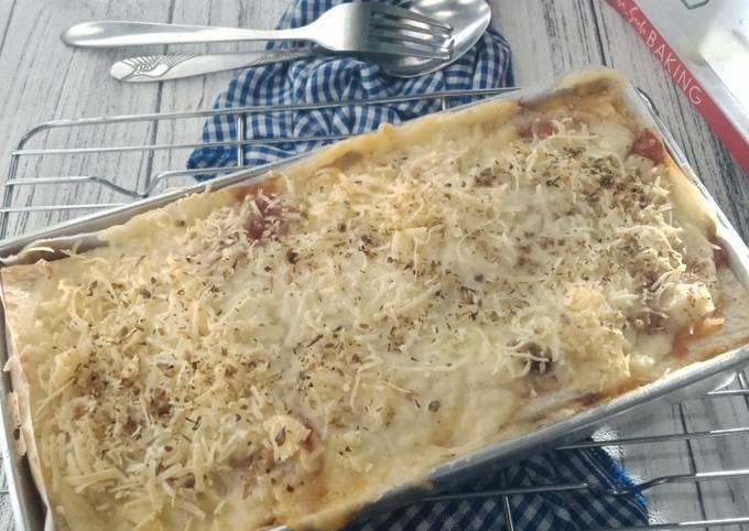 Anti Ribet, Membuat Lasagna Roti Tawar Enak