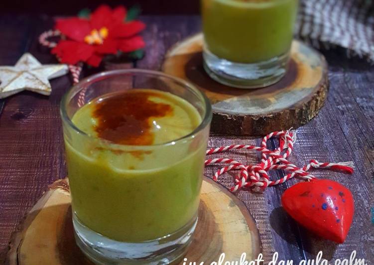 Resep Jus alpukat gula palm yang Enak Banget