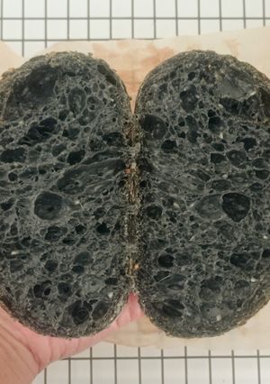 Foto resep Charcoal Wijen Sourdough Bread
