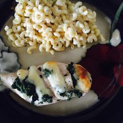 A picture of Spinach Mozzarella Hassleback Chicken.