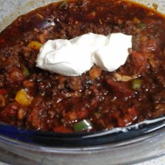 A picture of My Hot but Flavourful Chilli and Garlic Beef ☺.