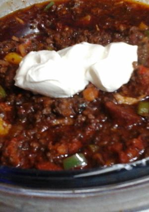 A picture of My Hot but Flavourful Chilli and Garlic Beef ☺.