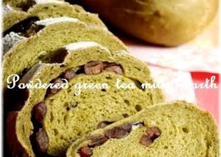 Recipe of Favorite Green Tea Milk Hearth Bread