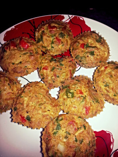 A picture of H's quick and easy fish tartlets.