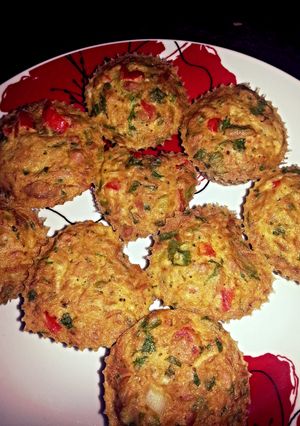 A picture of H's quick and easy fish tartlets.