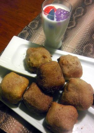 A picture of Fry peanut butter and jelly puffs.