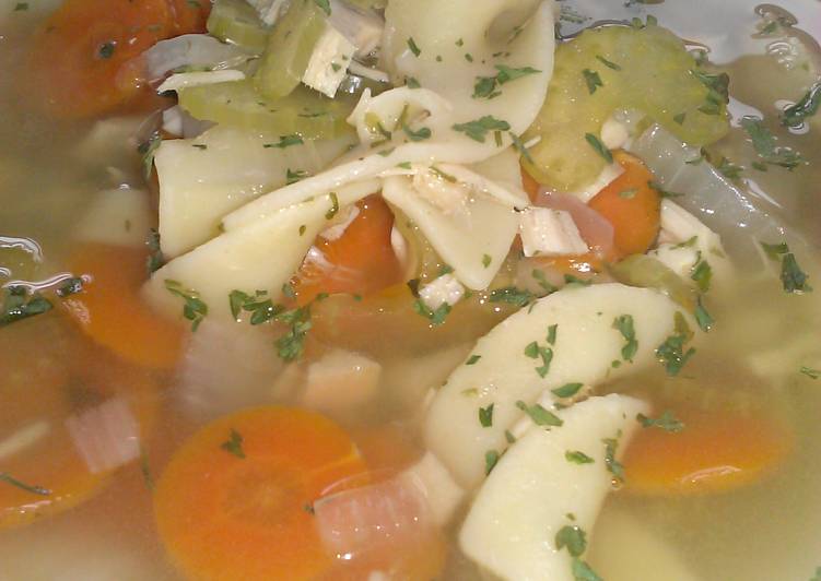 Simple Way to Prepare Homemade &#34;&#34;Turkey Noodle Soup &#34;&#34;