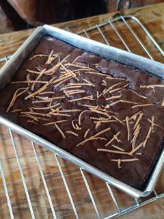 Foto resep Fudgy Brownies with Shiny Crust