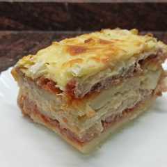 Una foto de Pastel de patata y col