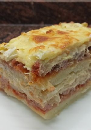 Una foto de Pastel de patata y col
