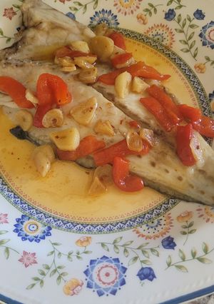 Una foto de Corvina a la bilbaina
