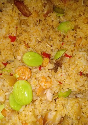 Foto resep Nasi goreng udang petai