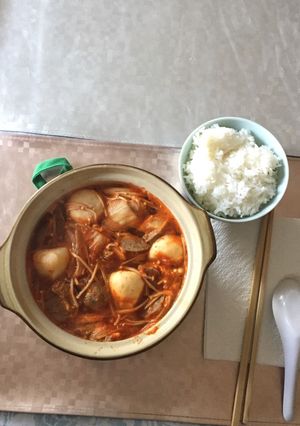 Hình của món Soup kimchi Korea.