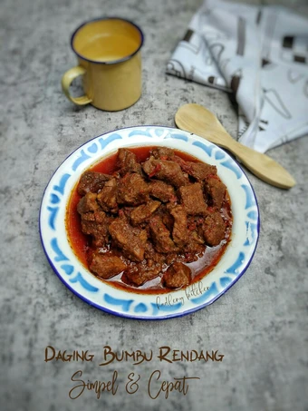 Langkah Mudah untuk Membuat Resep Daging Bumbu Rendang Simpel &amp; Cepat yang Lezat Sekali Anti Ribet, Lezat Sekali