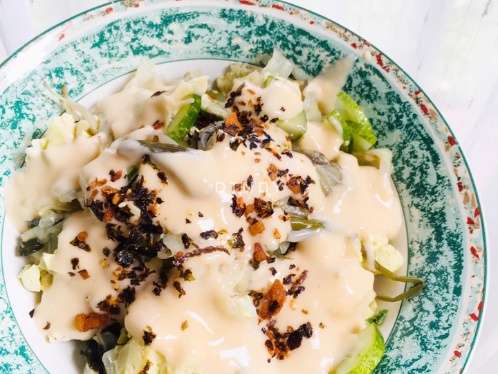 Cara Mudah Menyiapkan Resep  Simple Veggie Salad yang Lezat, Enak Banget