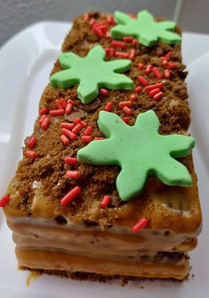 Una foto de Chocotorta navideña