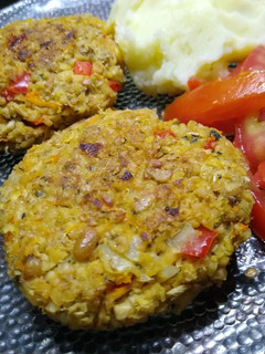 Una foto de Hamburguesas veganas de porotos de soja