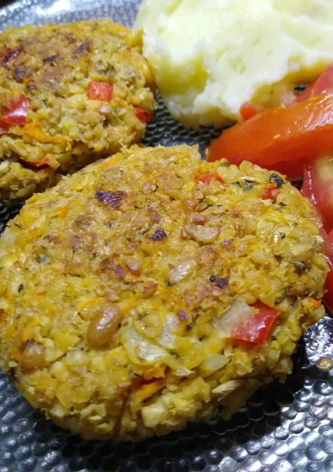 Una foto de Hamburguesas veganas de porotos de soja