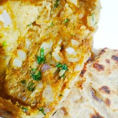 A picture of Besan paratha.