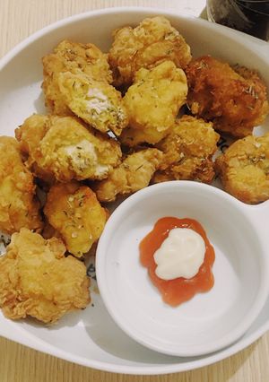 Hình của món Gà Popcorn.