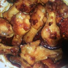 A picture of Sticky Honey Chicken Wings.