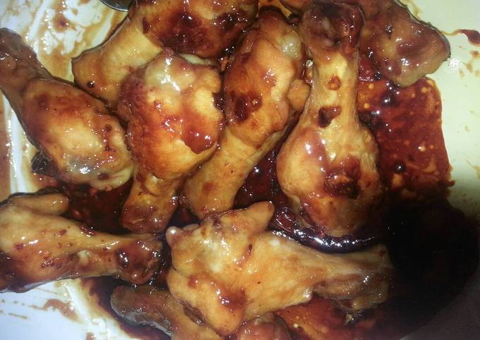 Easiest Way to Prepare Quick Sticky Honey Chicken Wings