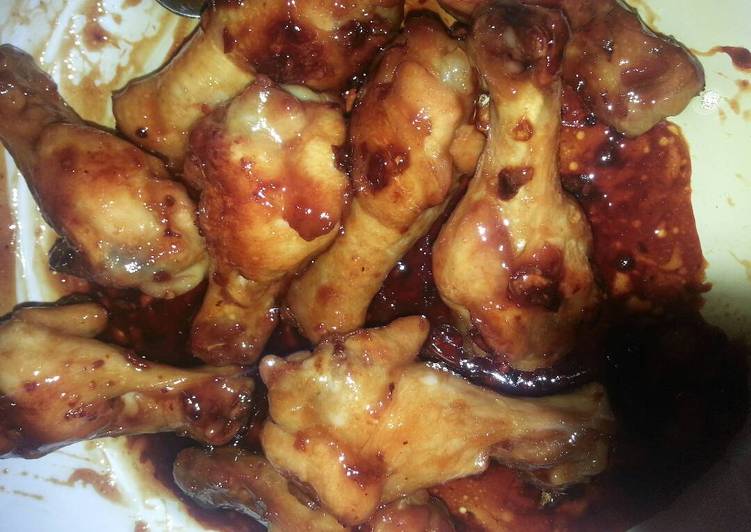 Sticky Honey Chicken Wings