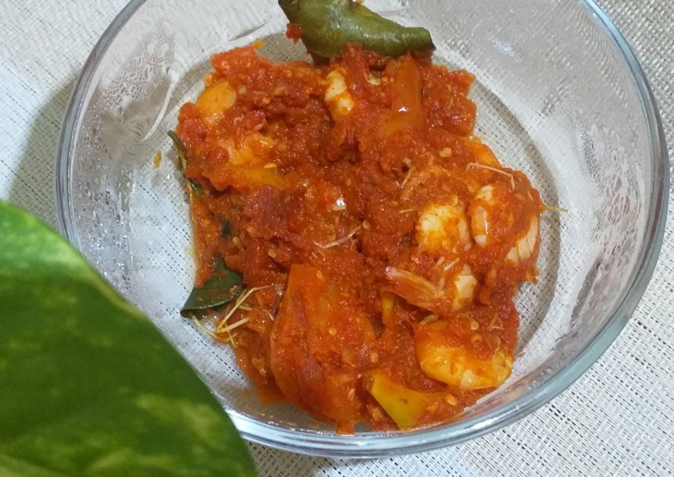 Sambal Udang tanpa Minyak