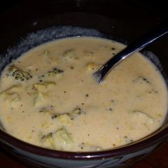 A picture of Delish Broccoli Cheddar Soup.