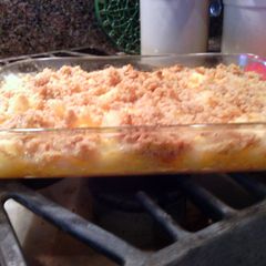 A picture of Crispy Cheesy Pineapple Casserole.